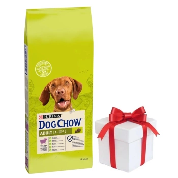Purina Dog Chow Adulto con Cordero 14kg + ¡Sorpresa gratis para el perro!