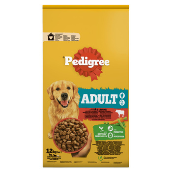 PEDIGREE® Adult 12 kg con carne de vacuno - alimento completo seco para perros adultos de tamaño grande y mediano