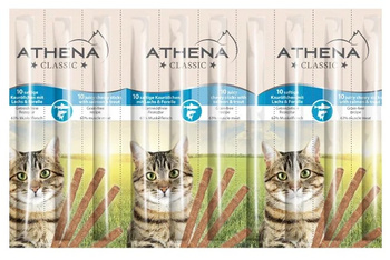 Athena Jugosos palitos masticables de salmón y trucha 50g (10 palitos)