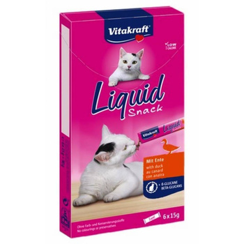 Vitakraft Gato Líquido-Snack con Pato 6x15g