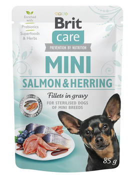 Brit Care Mini Filetes en Salsa de Salmón y Arenque 85g