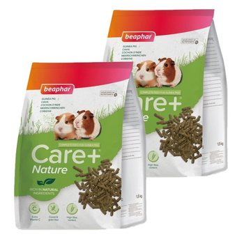 BEAPHAR Care+ Alimento Super Premium para cobayas 2x1,5kg