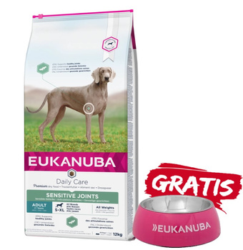 Eukanuba Daily Care Articulaciones Sensibles 12kg + ¡Cuenco GRATIS!