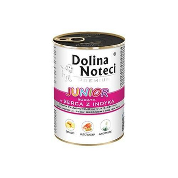 Dolina Noteci Premium Junior Rico en Corazones de Pavo 400g