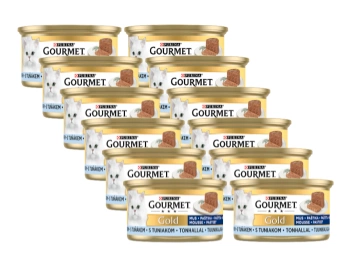 Purina Gourmet Gold Mousse con Atún 12x85g