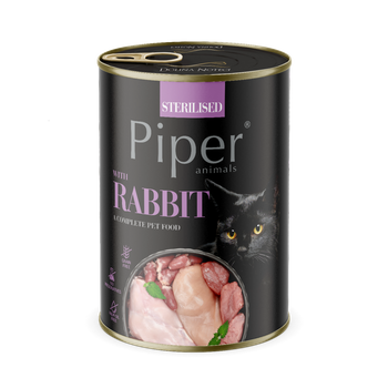 DOLINA NOTECI Piper para gatos esterilizados con conejo 400g