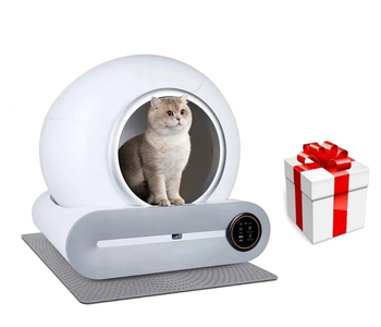Arenero para gatos inteligente autolimpiante aplicación wifi inteligente 65l (48 x 52 x 50,5 cm) + Sorpresa GRATUITA