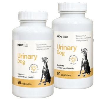 LAB-V Urinary Dog - Apoyo para la infección del tracto urinario en perros 2x90 cápsulas