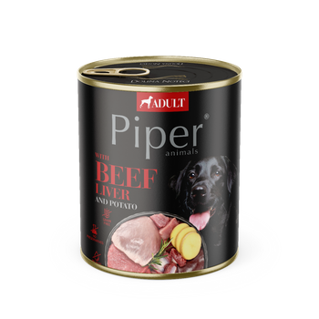 DOLINA NOTECI Piper para perros con hígado de buey y patatas 6x800g