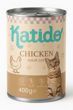 Katido Comida Húmeda para Gatos con Pollo 400g