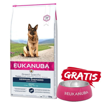 Eukanuba Pastor Alemán Adulto 12kg + ¡Cuenco GRATIS!