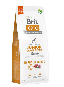 BRIT CARE Perro Hipoalergénico Junior Raza Grande Cordero 2x12kg