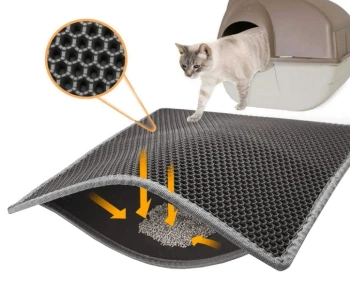 Alfombrilla para bandeja sanitaria de gato 65x45cm