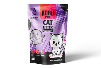BUBU Pets Arena de silicona no apelmazante Micro lavanda púrpura 3.8l