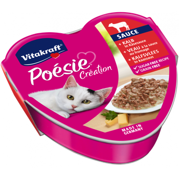 Vitakraft Poesie Alimento para Gatos Ternera con Queso 85g