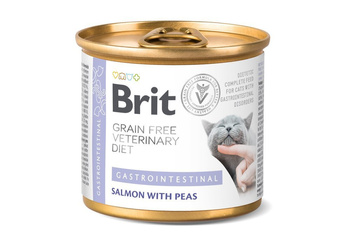 Brit Grain Free Veterinary Diet Gato Gastrointestinal Salmón y Guisantes 200g