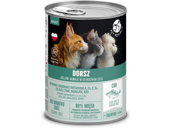 PetRepublic trozos en salsa con bacalao 400g para gatos