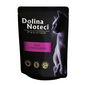 Dolina Noteci Premium para gatos Filete de pechuga de pavo en salsa 85g