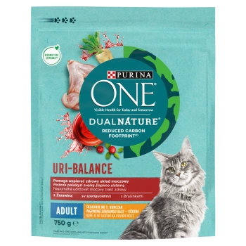 PURINA ONE DualNature Cranberry Alimento para gatos adultos pollo como primer ingrediente 750g