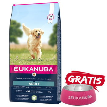 Eukanuba Adult Large Breed Cordero y Arroz 12kg + ¡Cuenco GRATIS!