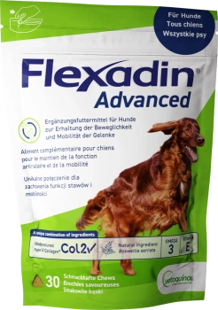 VETOQUINOL Flexadin Advanced Alimento Dietético Complementario para Perros 90 g (30 bocados)