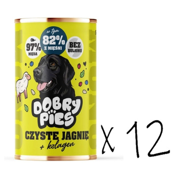 Dobry Pies Mono Cordero con colágeno 12x400g