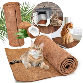 NUXIE® PREMIUM estera de coco lecho jaula soporte rascador para conejo gato xxl 60x100cm