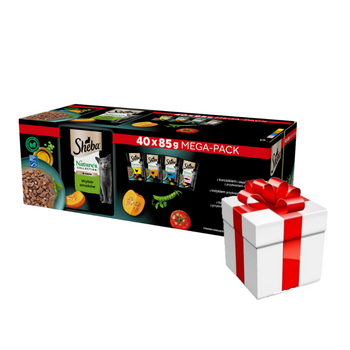SHEBA Nature's Collection Selección de Sabores 40x85 g + SORPRESA PARA EL GATO