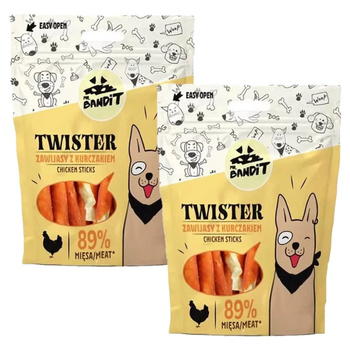 MR. BANDIT Twisters Chews con Pollo 2x80g
