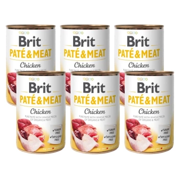 BRIT PATE &amp; MEAT POLLO 6x400g