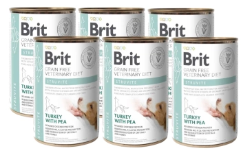 Brit Green Free Veterinary Diet Perro Struvite Pavo con Guisantes 6x400g