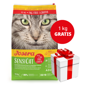 JOSERA SensiCat 10+1 kg + SORPRESA PARA EL GATO