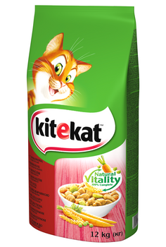 KITEKAT Alimento Seco para Gatos con Carne y Verduras 12kg