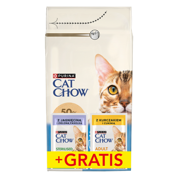 PURINA Cat Chow 3en1 Alimento Rico en Pavo 1.5kg + 2 sobres GRATIS