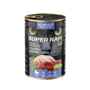 DOLINA NOTECI Super Rafi Cat P&F con codorniz y hígado de conejo 400 g