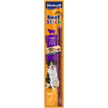 Vitakraft Stick de Carne de Buey para Perro Kabanos con Cordero 12g