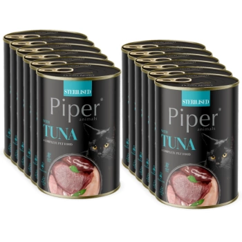DOLINA NOTECI Piper para gatos esterilizados con atún 12x400g