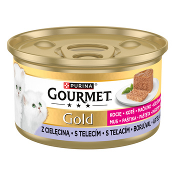 Purina Gourmet Gold Kitten mousse con ternera 85g