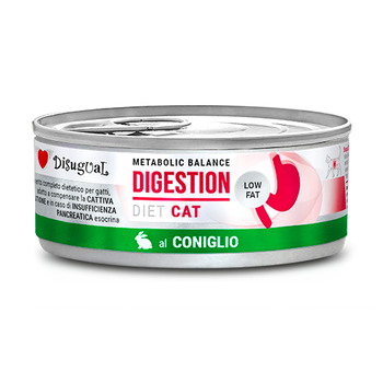 Disugual Veterinary comida húmeda para gatos DIGESTIÓN Conejo (adulto) 85g