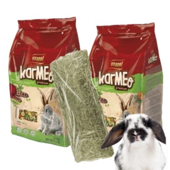 Vitapol Karmeo Premium Pienso Completo para Conejos 2x2,5 kg + Heno pequeño 15l ¡GRATIS!
