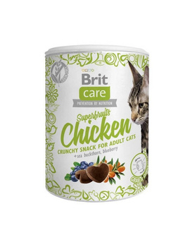 Brit Care Cat Snack Superfrutas Pollo 100g
