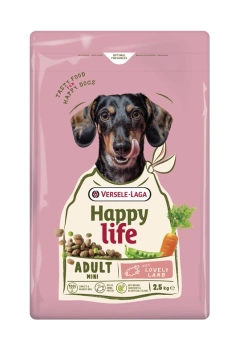 VERSELE-LAGA Happy Life Adult Mini Lamb 2,5 kg - alimento para perros adultos y pequeños con cordero