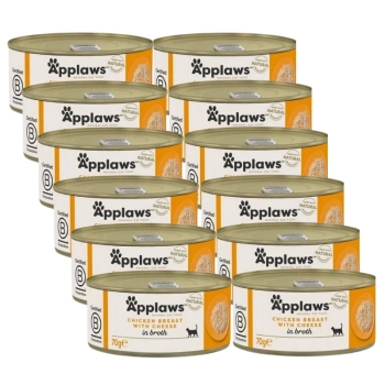APPLAWS Pechuga de Pollo con Queso en Caldo 12x70g
