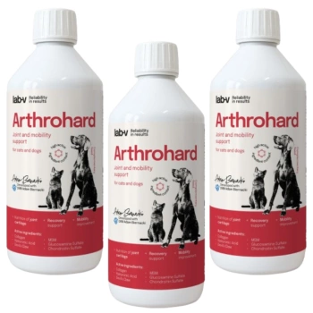 LAB-V Arthrohard 3x500ml Fórmula de apoyo articular para perros y gatos