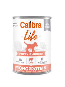 CALIBRA Dog Life Puppy & Junior Cordero con arroz 6x400g