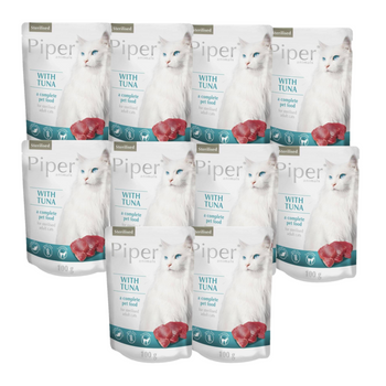 DOLINA NOTECI Piper para gatos con atún 10x100g (sobre)