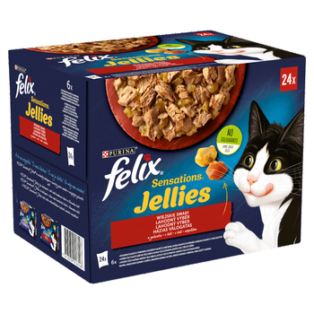 Felix Sensations Jellies Sabores Campestres en Jalea 24x85g