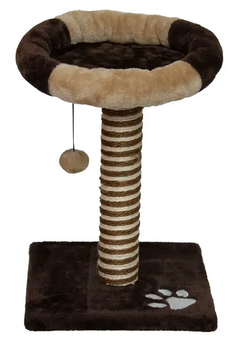 UNIQ PETS poste rascador para gatos con cama 46 cm