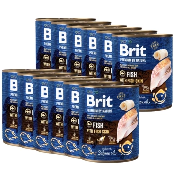 Brit Premium By Nature Pescado Con Piel 12x800g
