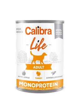 CALIBRA Dog Life Adult Pavo con manzanas 12x400g